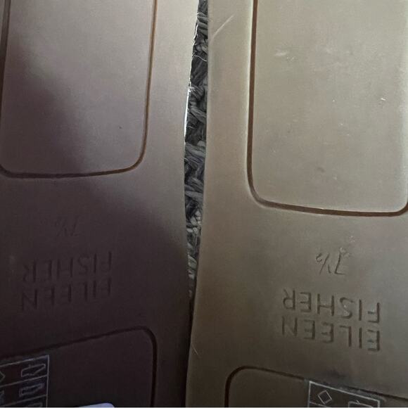 Eileen fisher leather lace up D’Orsay Lee Flat Sz 7.5 - Picture 5 of 6